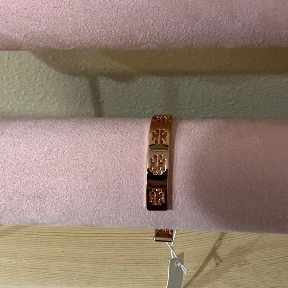 Tory Burch Rose Gold Pierce Cuff Bracelet (NWTs) - Picture 2 of 6